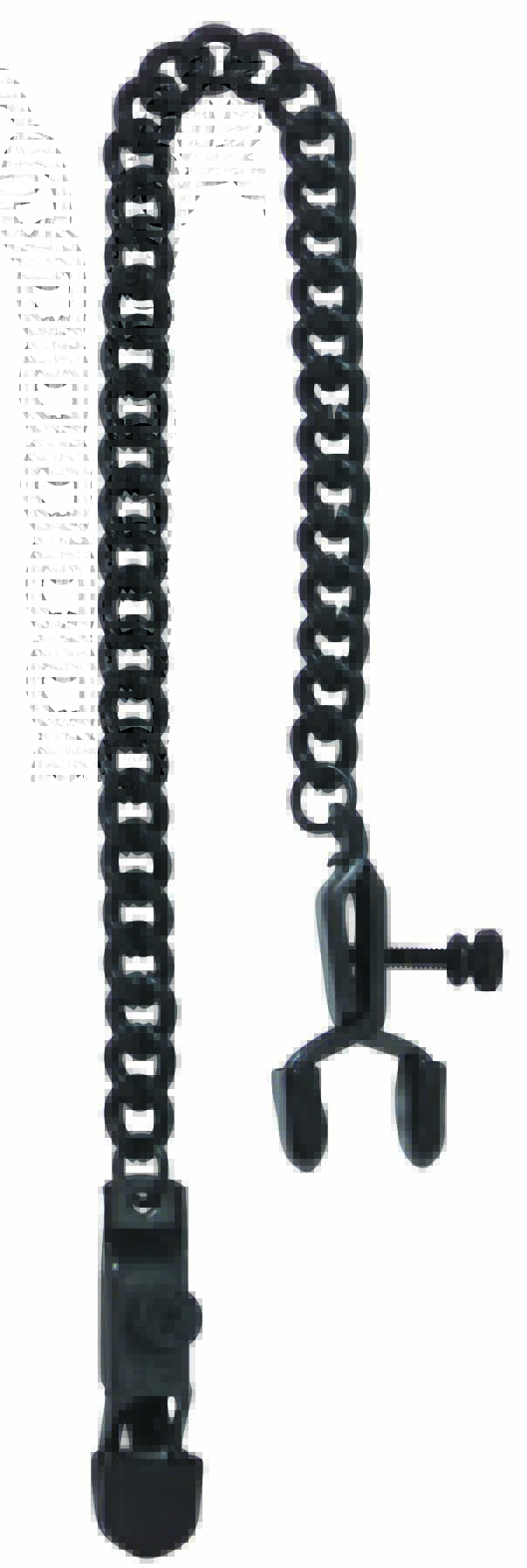 OPEN WIDE BLACKLINE CLAMP W/ LINK CHAIN - Click Image to Close