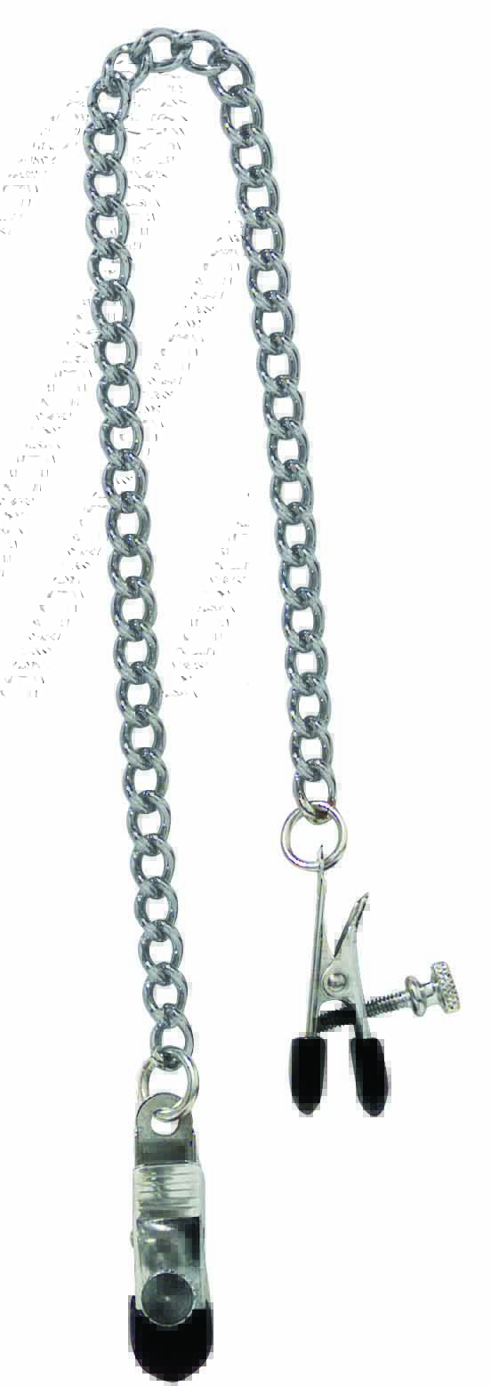 BROAD TIP CLAMP W/ LINK CHAIN - ADJ. - Click Image to Close