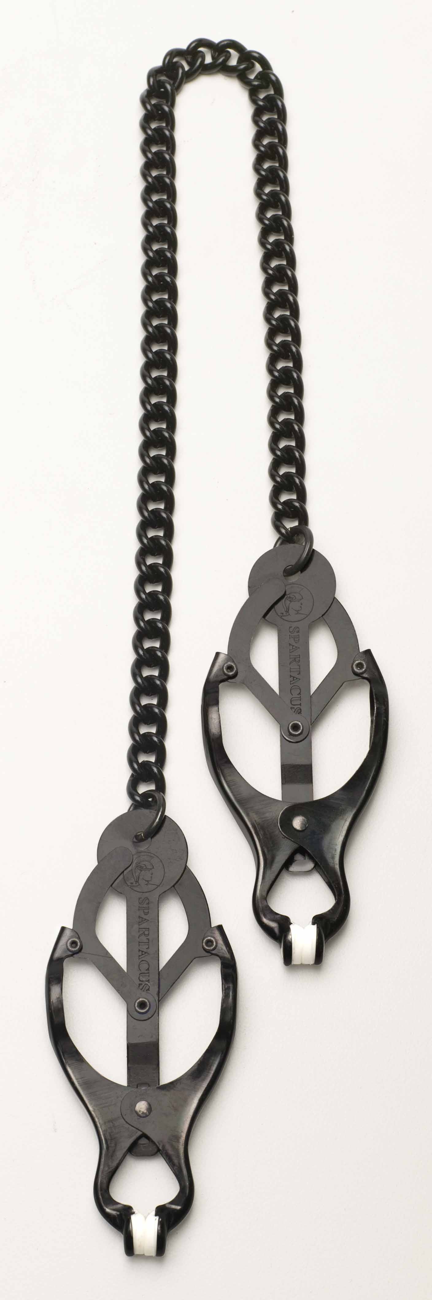 BLACK BUTTERFLY CLAMP W/LINK CHAIN