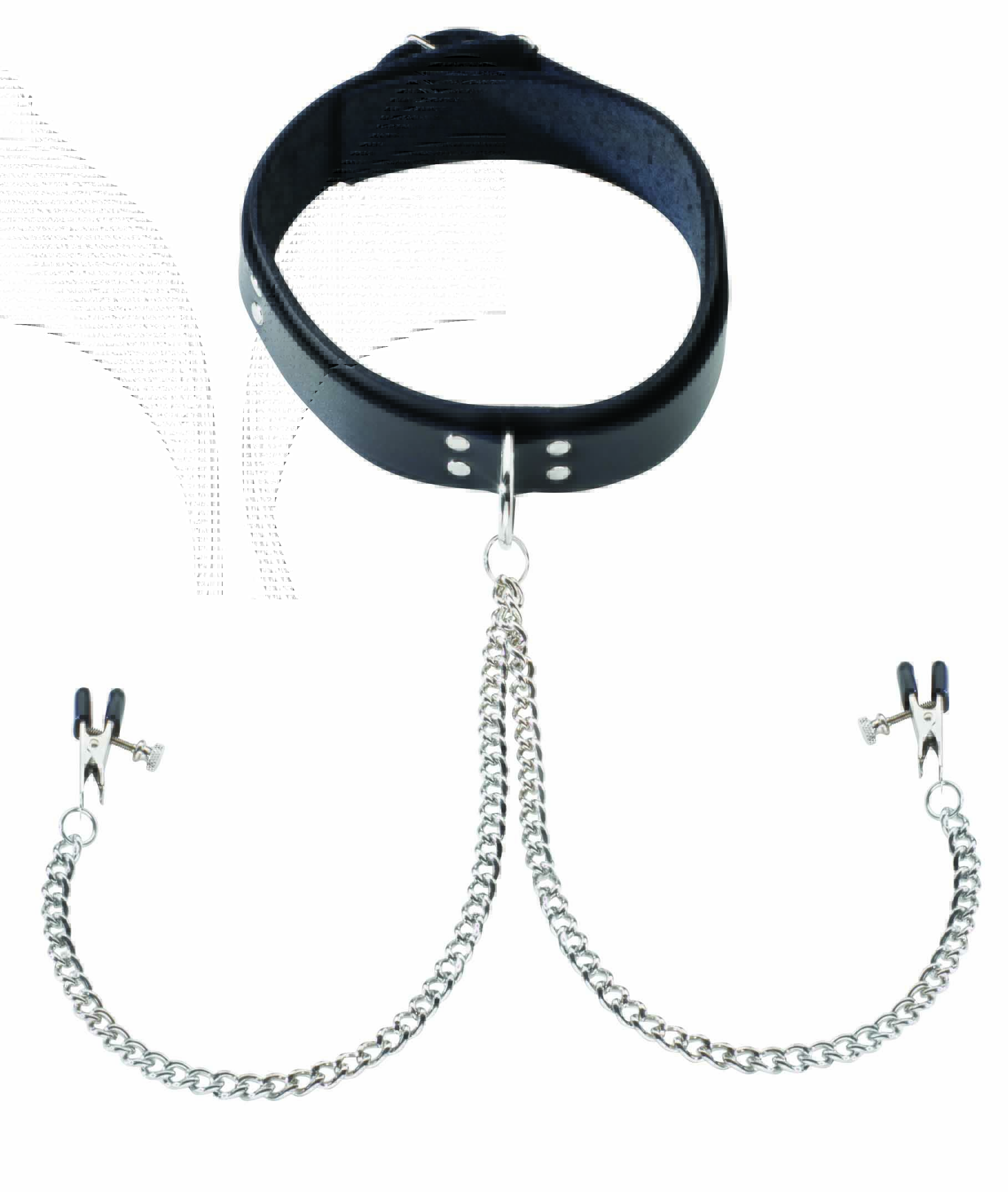 COLLAR W/ ATTACHED NIPPLE CLAMPS - Click Image to Close