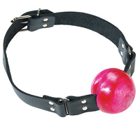 2IN RED BALL GAG W/BUCKLE