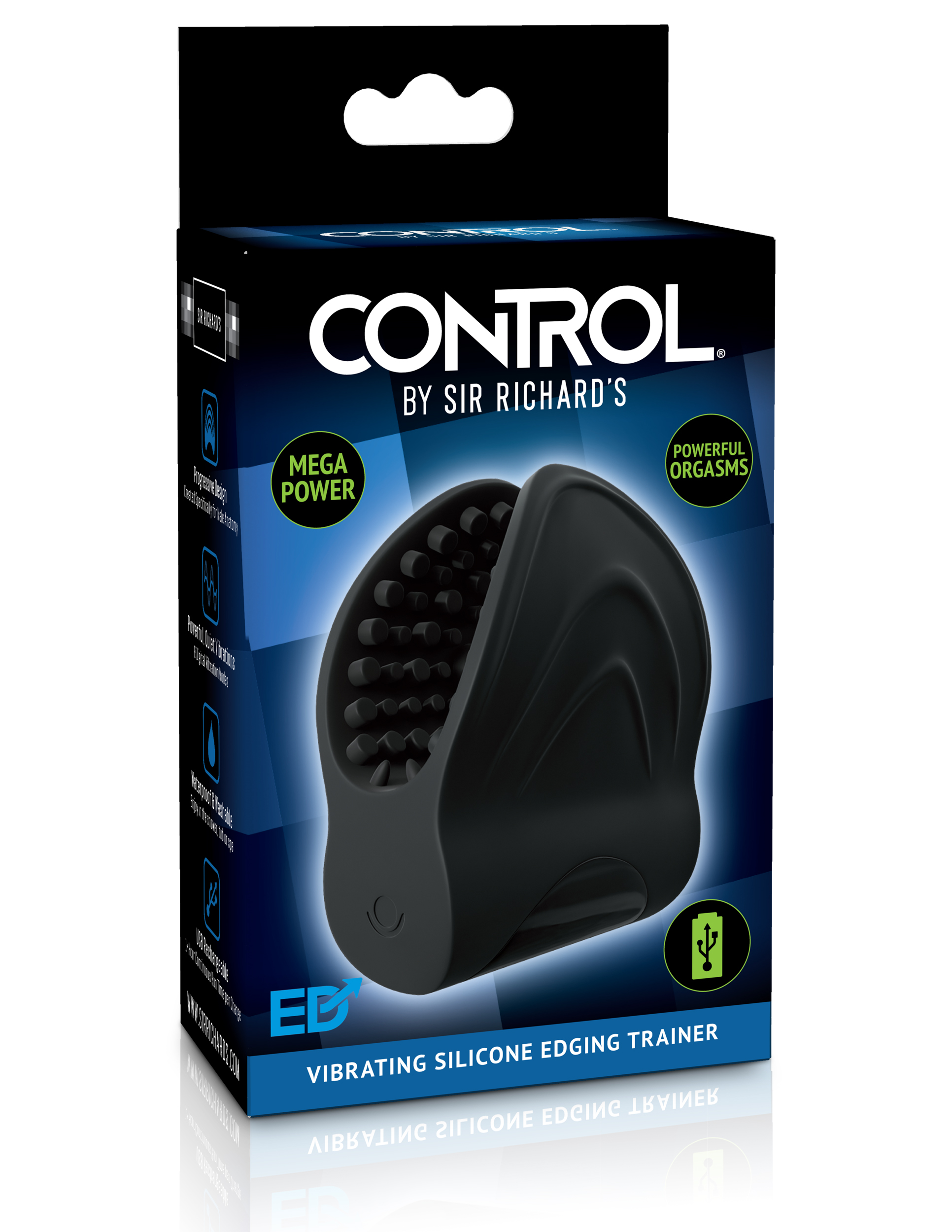 SIR RICHARD'S CONTROL SILICONE VIBRATING EDGER TRAINER - Click Image to Close