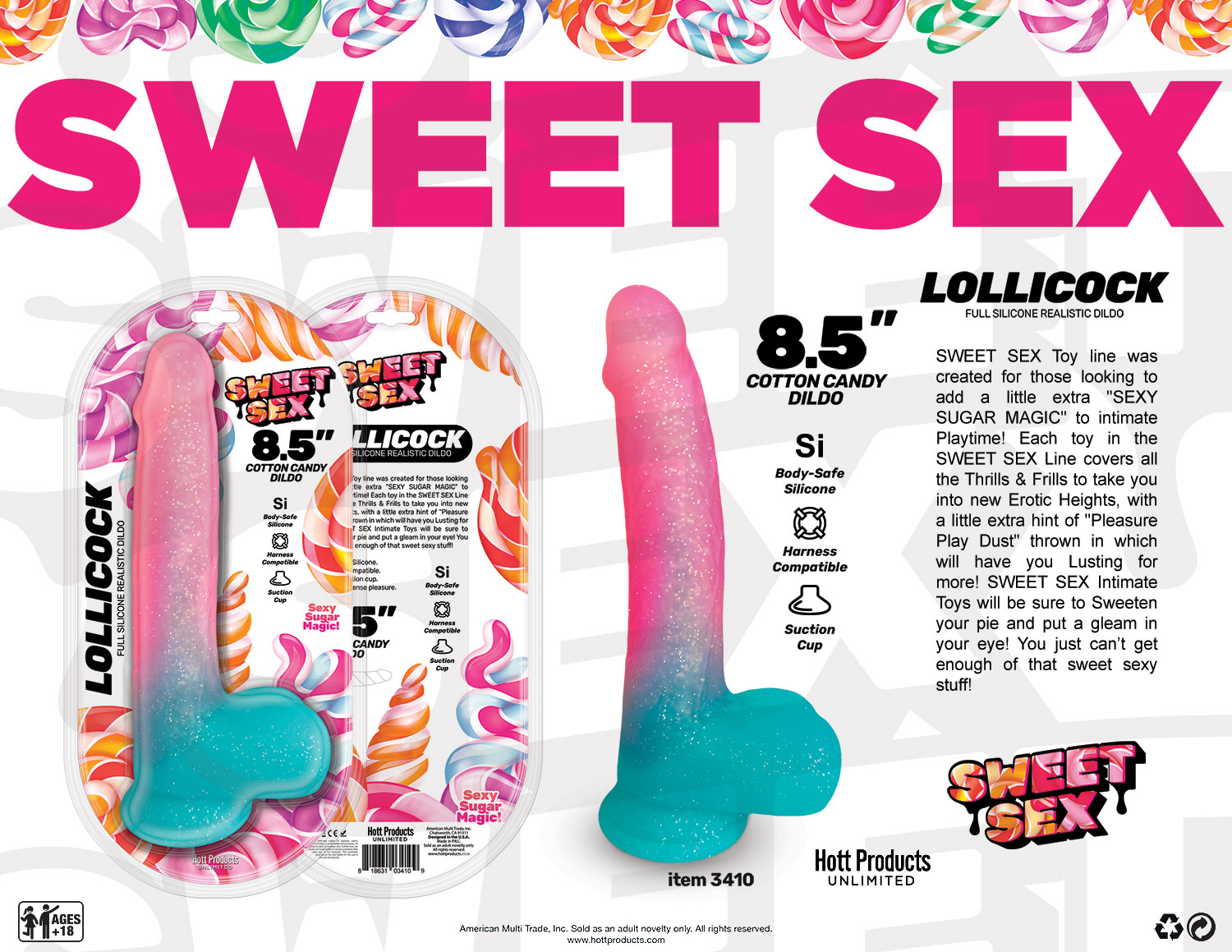 SWEET SEX LOLLICOCK 8.5IN DILDO - Click Image to Close