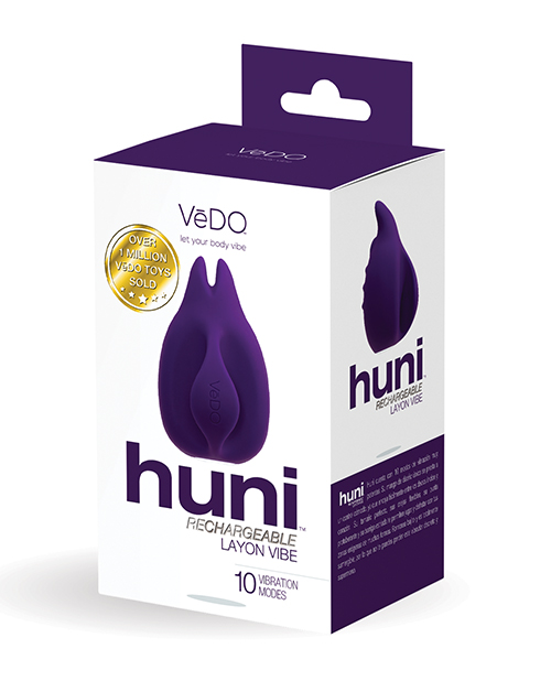 VEDO HUNI RECHARGEABLE FINGER VIBE DEEP PURPLE - Click Image to Close