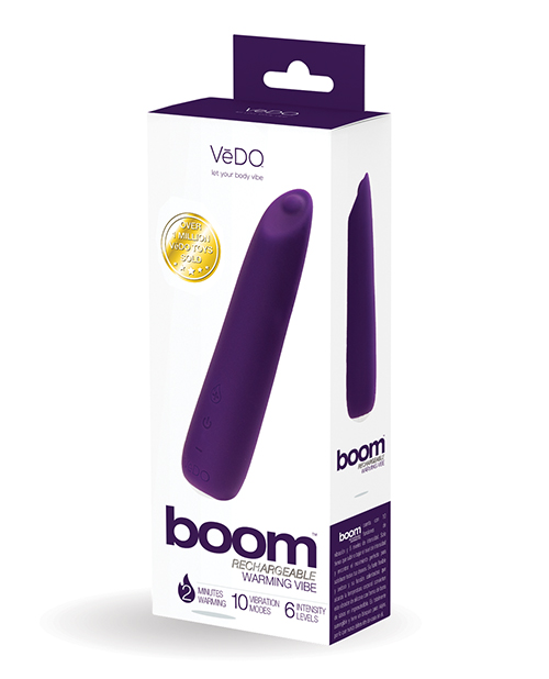 VEDO BOOM RECHARGEABLE WARMING VIBE DEEP PURPLE