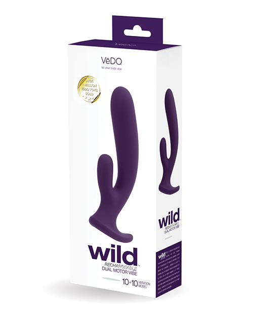 VEDO WILD RECHARGEABLE DUAL VIBE PURPLE