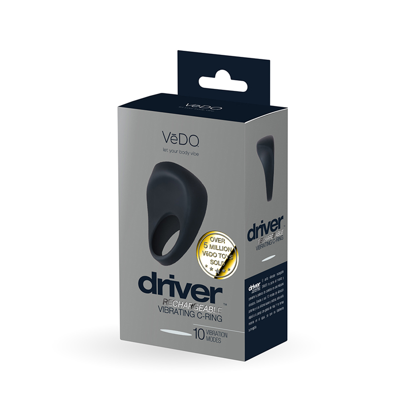 VEDO DRIVER RECHARGEABLE VIBRATING C-RING BLACK