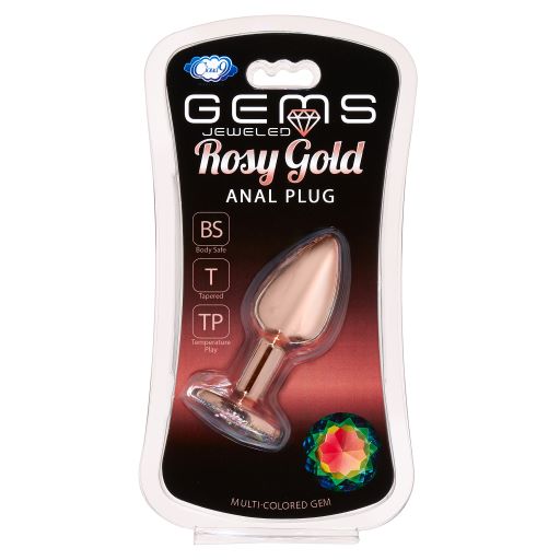 GEMS ROSY GOLD ANAL PLUG SMALL - Click Image to Close