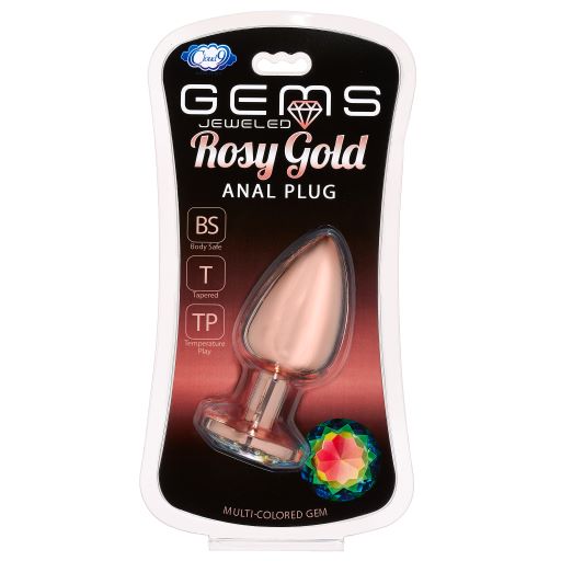 GEMS ROSY GOLD ANAL PLUG LARGE - Click Image to Close