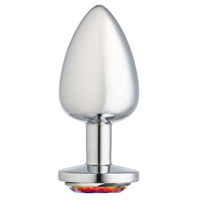 CLOUD 9 GEMS SILVER CHROMED ANAL PLUG LARGE - Click Image to Close