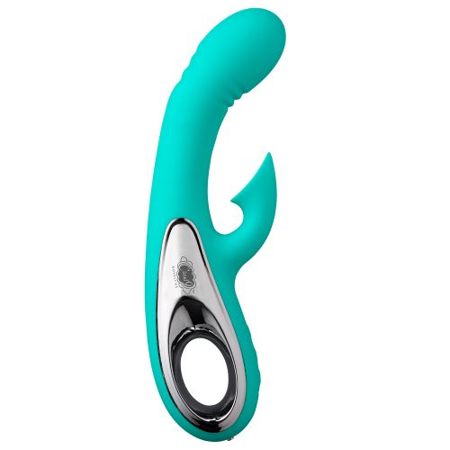 CLOUD 9 PRO SENSUAL AIR TOUCH VI COME HITHER RABBIT TEAL - Click Image to Close