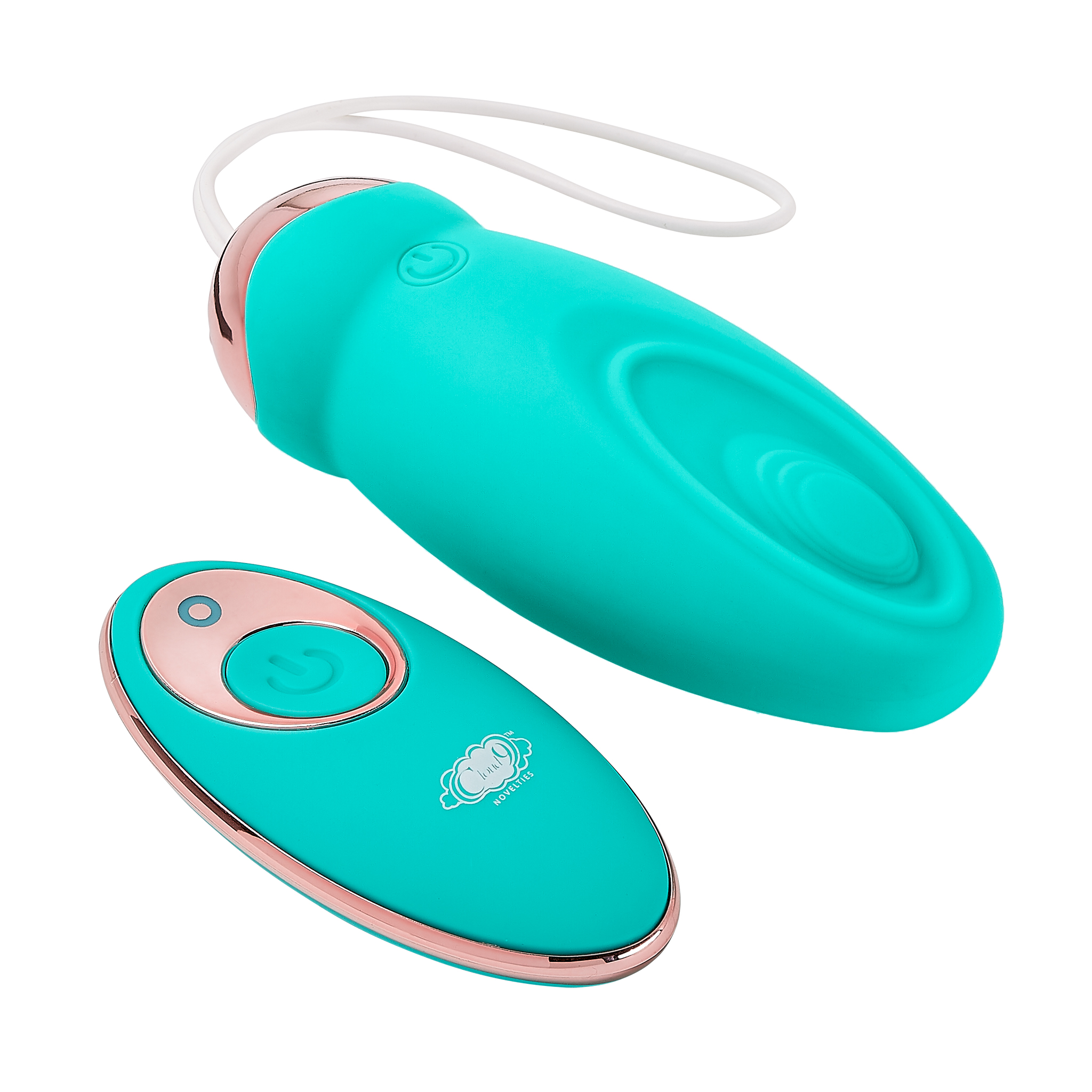 CLOUD 9 HEALTH & WELLNESS WIRELESS REMOTE CONTROL EGG W/ PULSATING MOTION TEAL - Click Image to Close