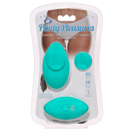 CLOUD 9 PANTY PLEASURES MAGNETIC PANTY VIBE TEAL - Click Image to Close