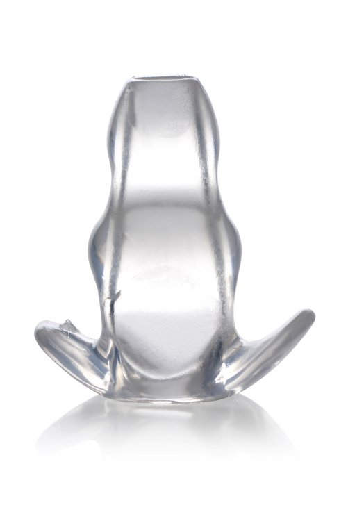 MASTER SERIES CLEAR VIEW HOLLOW ANAL PLUG SMALL - Click Image to Close