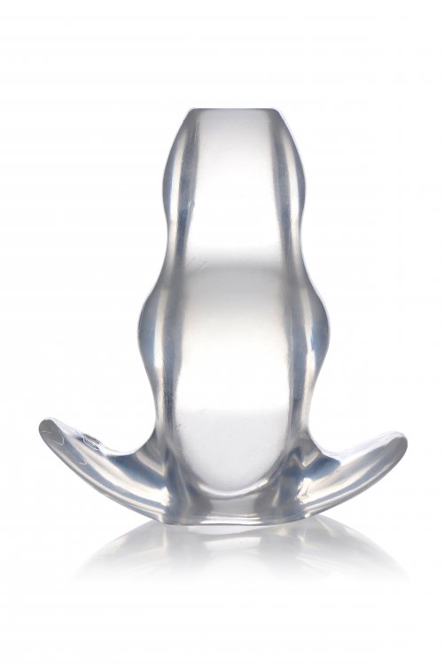 MASTER SERIES CLEAR VIEW HOLLOW ANAL PLUG XL - Click Image to Close