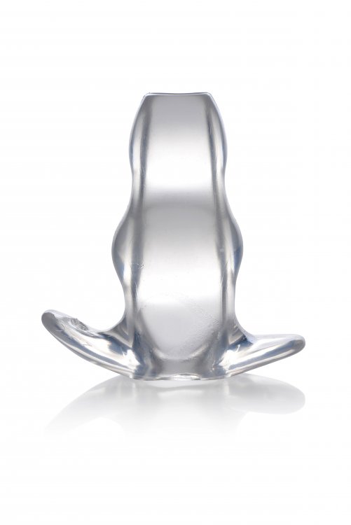 MASTER SERIES CLEAR VIEW HOLLOW ANAL PLUG MEDIUM - Click Image to Close