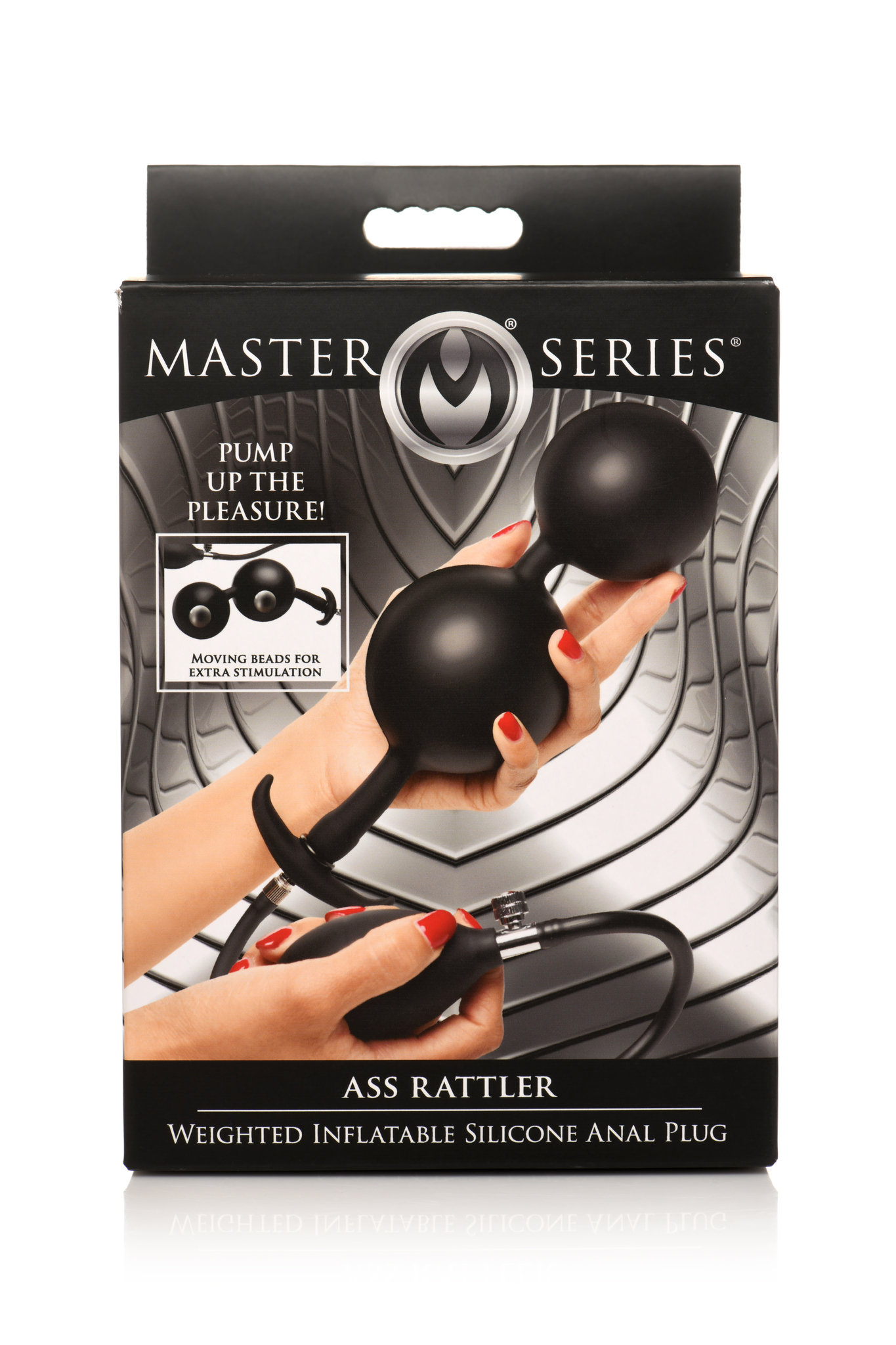 MASTER SERIES ASS RATTLER WEIGHTED INFLATABLE ANAL PLUG - Click Image to Close