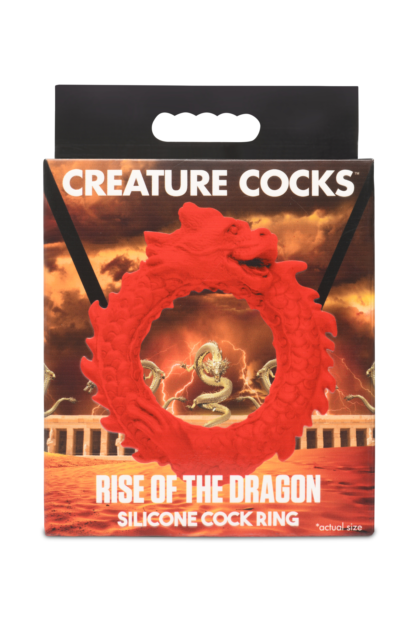 CREATURE COCKS RISE OF THE DRAGON SILICONE COCK RING - Click Image to Close