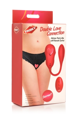 FRISKY DOUBLE LOVE CONNECTION PANTY VIBE W/ REMOTE - Click Image to Close
