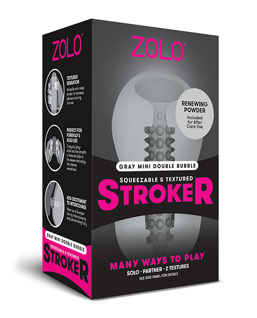 ZOLO MINI STROKER GREY - Click Image to Close