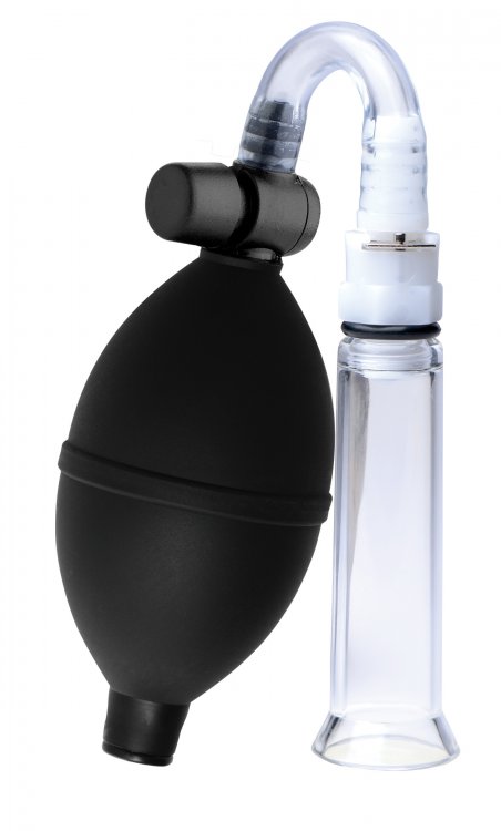 SIZE MATTERS CLITORAL PUMPING SYSTEM W/DETACHABLE ACRYLIC CYLINDER - Click Image to Close