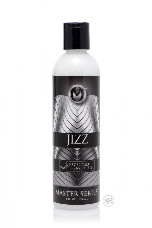 MASTER SERIES JIZZ UNSCENTED WATER-BASED LUBE 8OZ - Click Image to Close
