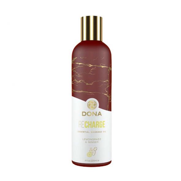 DONA ESSENTIAL MASSAGE OIL RECHARGE- LEMONGRASS & GINGER - Click Image to Close