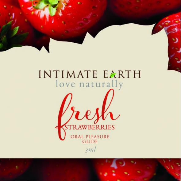 INTIMATE EARTH STRAWBERRY FOIL PACK 3ml (EACHES) - Click Image to Close