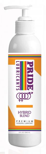 PRIDE HYBRID WATER BASED SILICONE LUBE 8 OZ