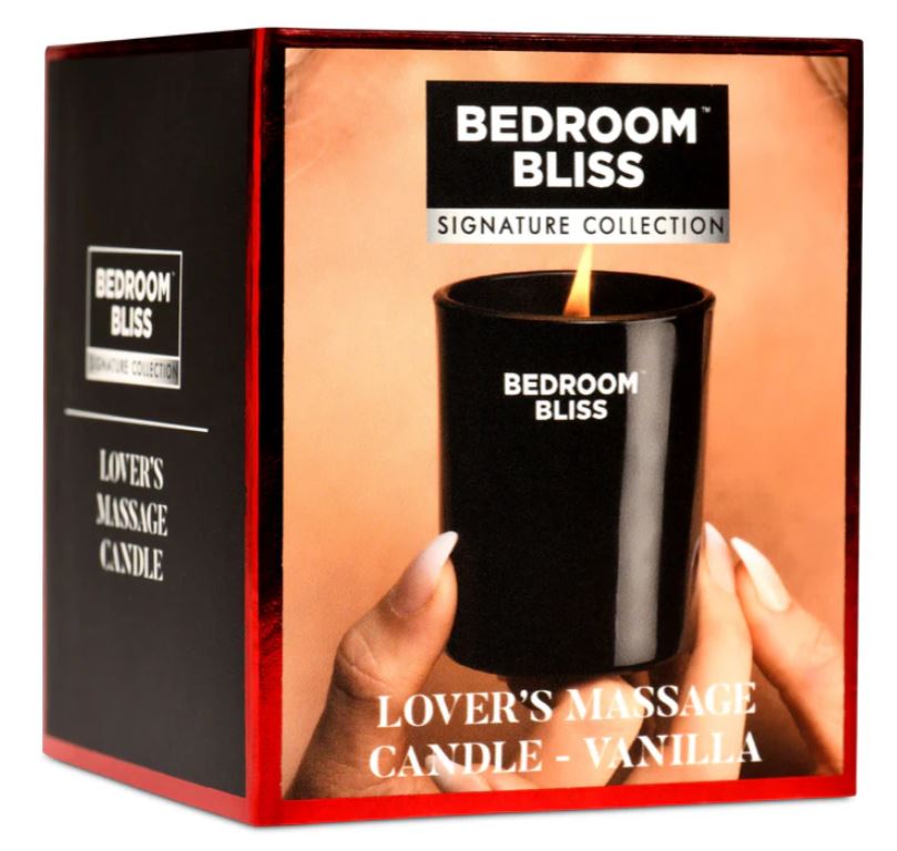 BEDROOM BLISS LOVERS MASSAGE CANDLE VANILLA - Click Image to Close