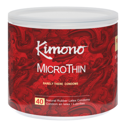KIMONO MICROTHIN ULTRA THIN 40 CT FISHBOWL - Click Image to Close