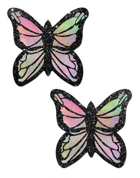 PASTEASE MONARCH GLITTER PASTEL RAINBOW BUTTERFLY - Click Image to Close