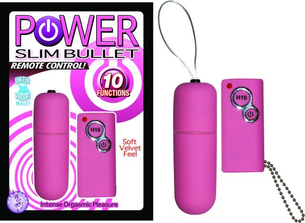 POWER SLIM BULLET REMOTE CONTROL PINK - Click Image to Close