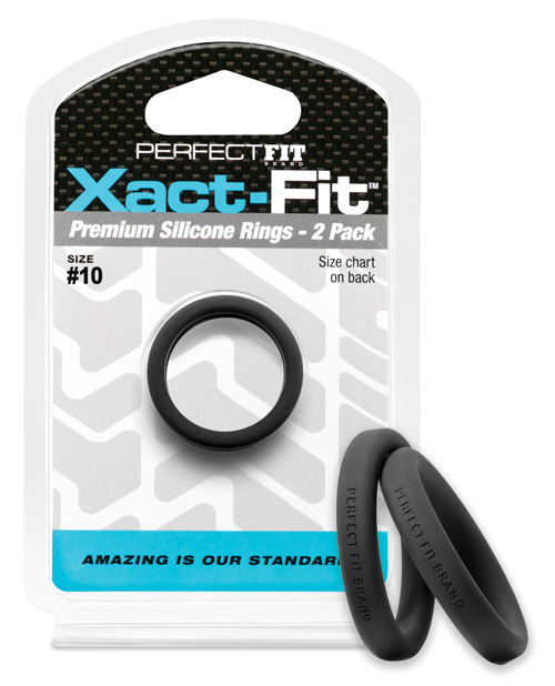 PERFECT FIT XACT-FIT #10 2 PK BLACK(Out Beg Jul)