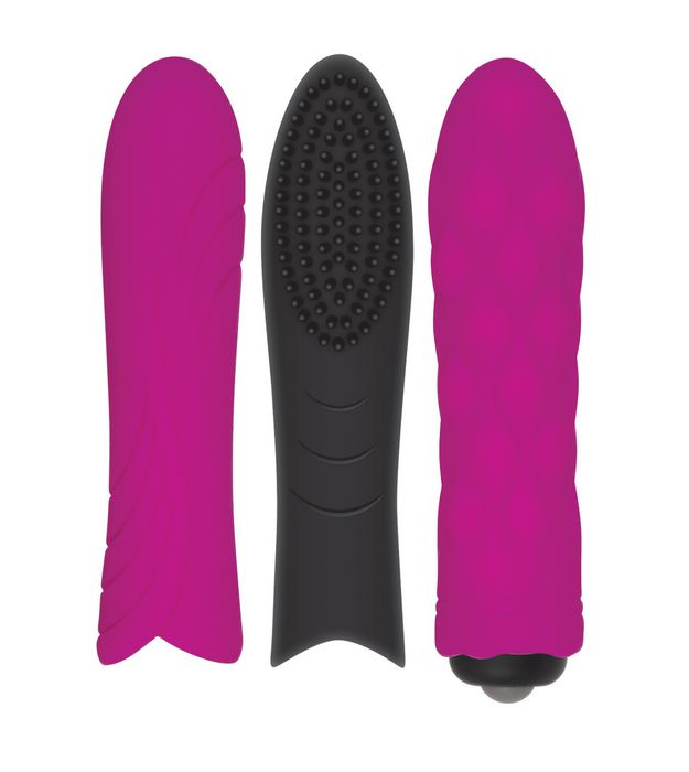 PLEASURE SLEEVE TRIO WITH BLACK BULLET - Click Image to Close