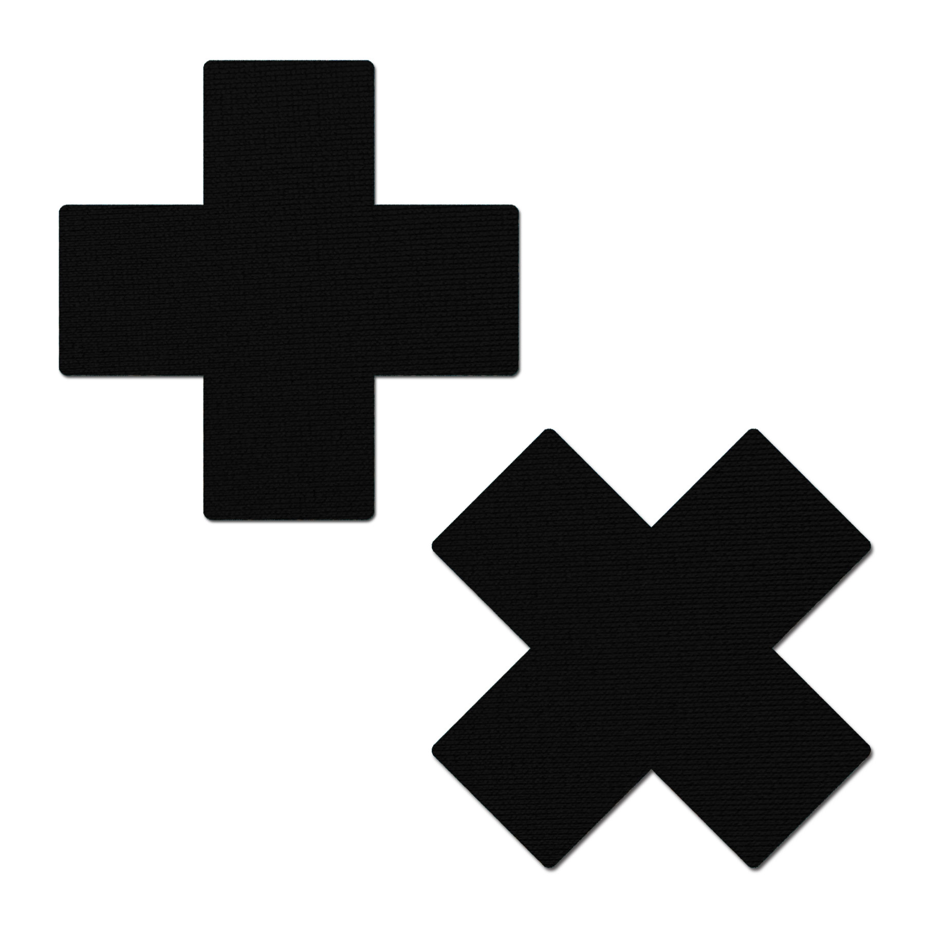 PASTEASE PLUS X FAUX LATEX BLACK CROSSES - Click Image to Close