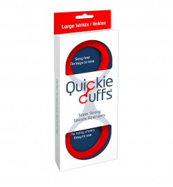 QUICKIE CUFFS RED LARGE - Click Image to Close
