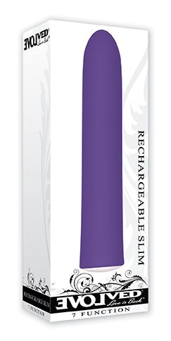 RECHARGEABLE SLIM VIBE 5 PURPLE " - Click Image to Close