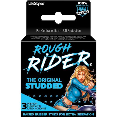 ROUGH RIDER STUDDED 3PK - Click Image to Close