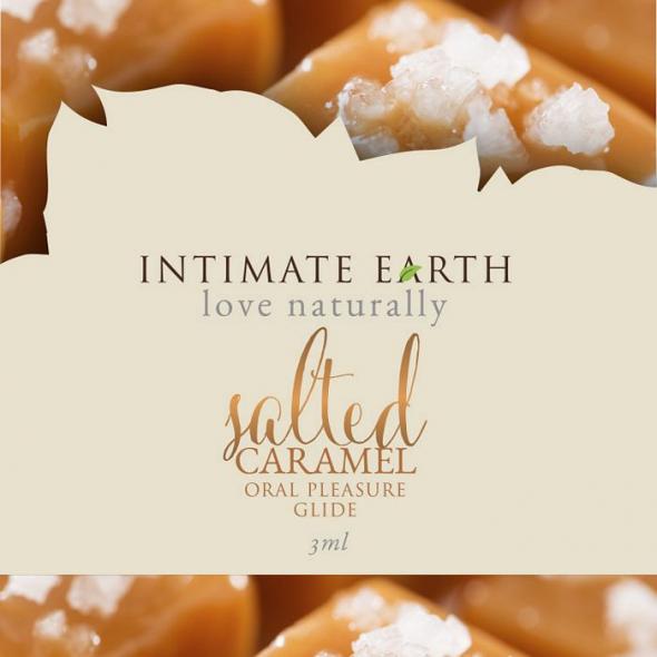 INTIMATE EARTH SALTED CARAMEL FOIL PACK 3ml (EACHES) - Click Image to Close