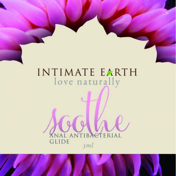 INTIMATE EARTH SOOTHE ANAL ANTI BACTERIAL GLIDE FOIL PACK 3ml (EACHES) - Click Image to Close