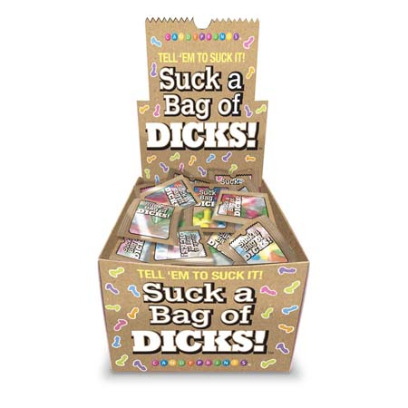 SUCK A BAG OF DICKS DISPLAY OF 100 .15 OZ BAGS - Click Image to Close