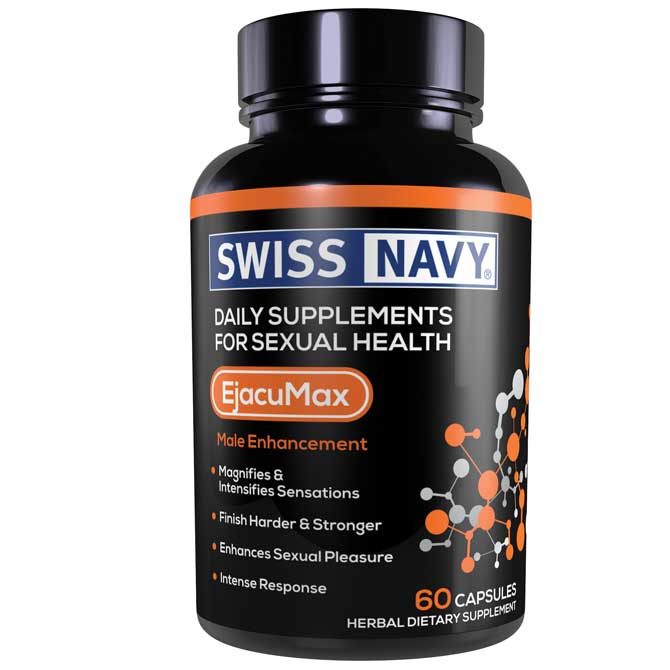 (D)SWISS NAVY EJACUMAX FOR HIM 60CT - Click Image to Close