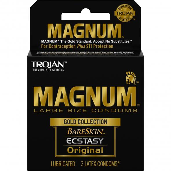 TROJAN MAGNUM GOLD COLLECTION 3PK - Click Image to Close
