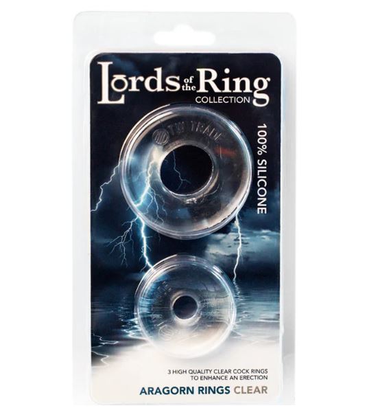 LORDS OF THE RING ARAGORN COCK RING CLEAR