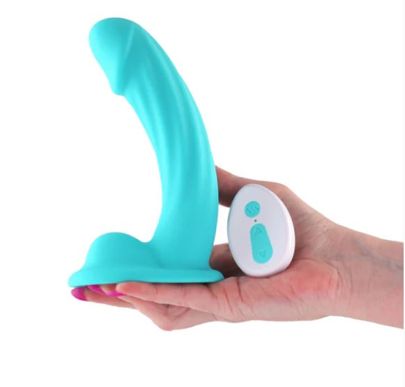 COLOURS CURVE VIBR. 6' DILDO TEAL