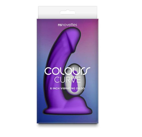 COLOURS CURVE VIBR. 6' DILDO PURPLE