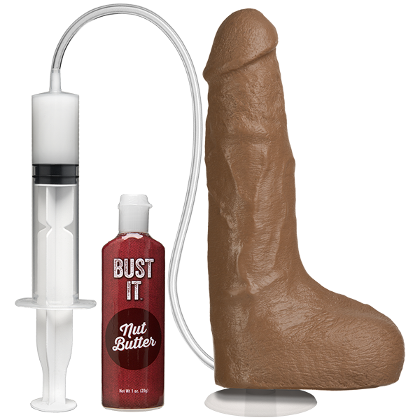 BUST IT SQUIRTING REALISTIC COCK BROWN