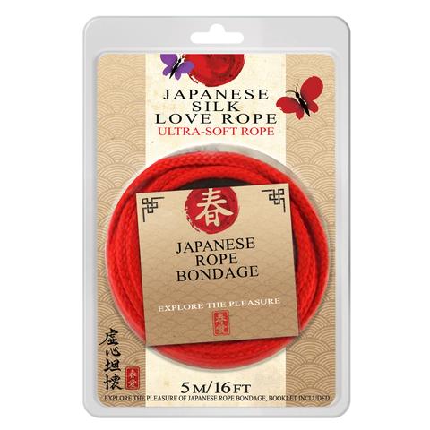 JAPANESE SILK LOVE ROPE 5M (16 FT) RED