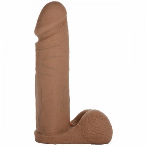 VAC U LOCK ULTRASKYN COCK BROWN 8IN